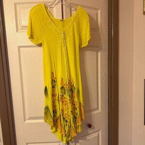 Filmy, flowing party dress, made in India, beautiful colors